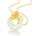 Carmiora tibetische weiße Jade Calm Halskette