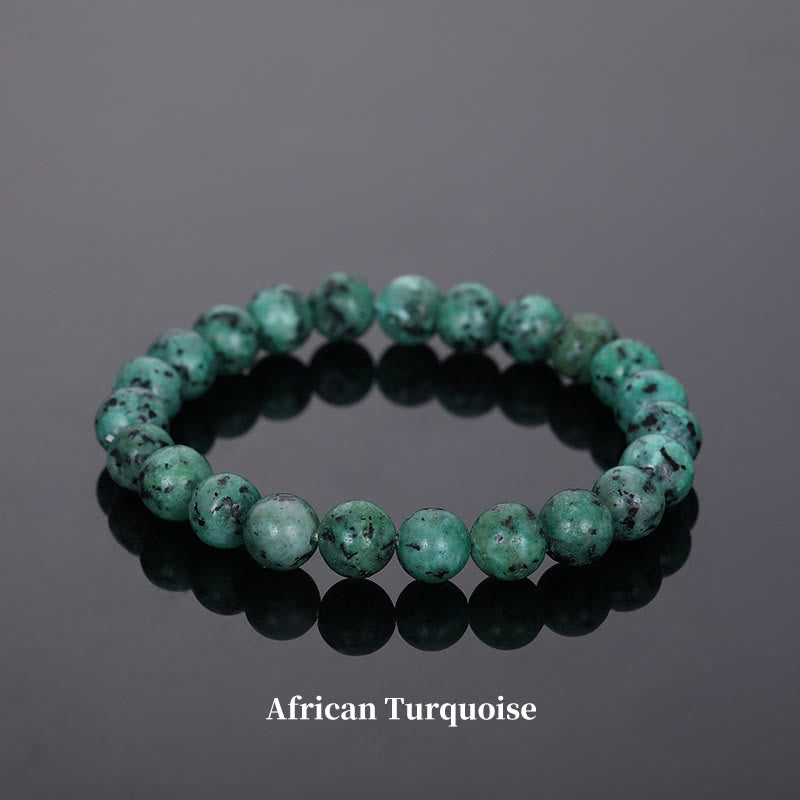 Carmiora Naturstein-Quarz-Heilperlen-Armband