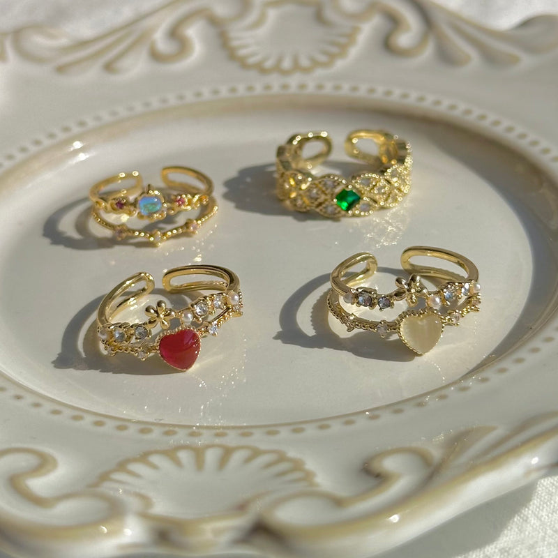 Blumenherzring - Jaimie