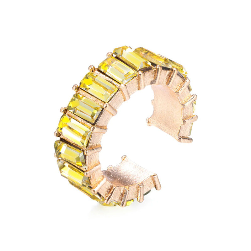 Stapelbare Ohrclips mit Zirkonia und Ohrknorpel-Manschetten