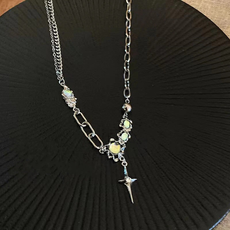 Ästhetischer Modeschmuck für Damen mit Kettenhalsketten-Kollektion