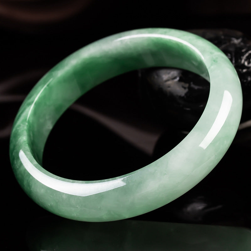 Carmiora Glückssegen-Armreif aus natürlicher Jade