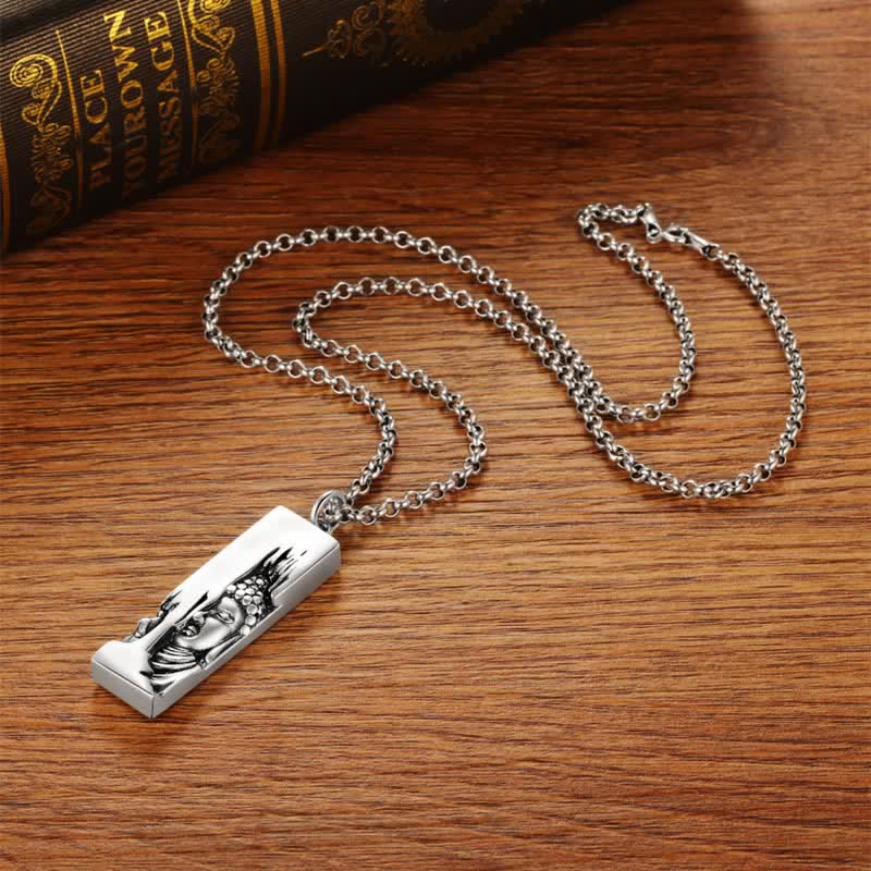 Carmiora Tathagata Buddha Stärke Schutz Amulett Glücksanhänger Halskette