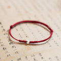 Carmiora 925 Sterling Silber Glücksperlenschutz Rote Schnur Geflochtenes Armband