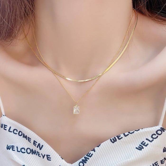 9 bis 5 Doppelstrang-Halskette