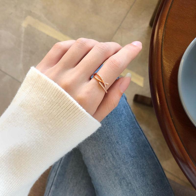 9 bis 5 Ring (massives Silber)