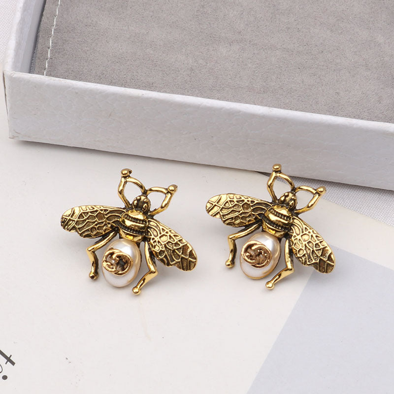Retro Bienen Ohrstecker