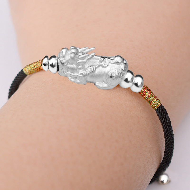 Carmiora 24K vergoldetes PiXiu Luck Red String Armband