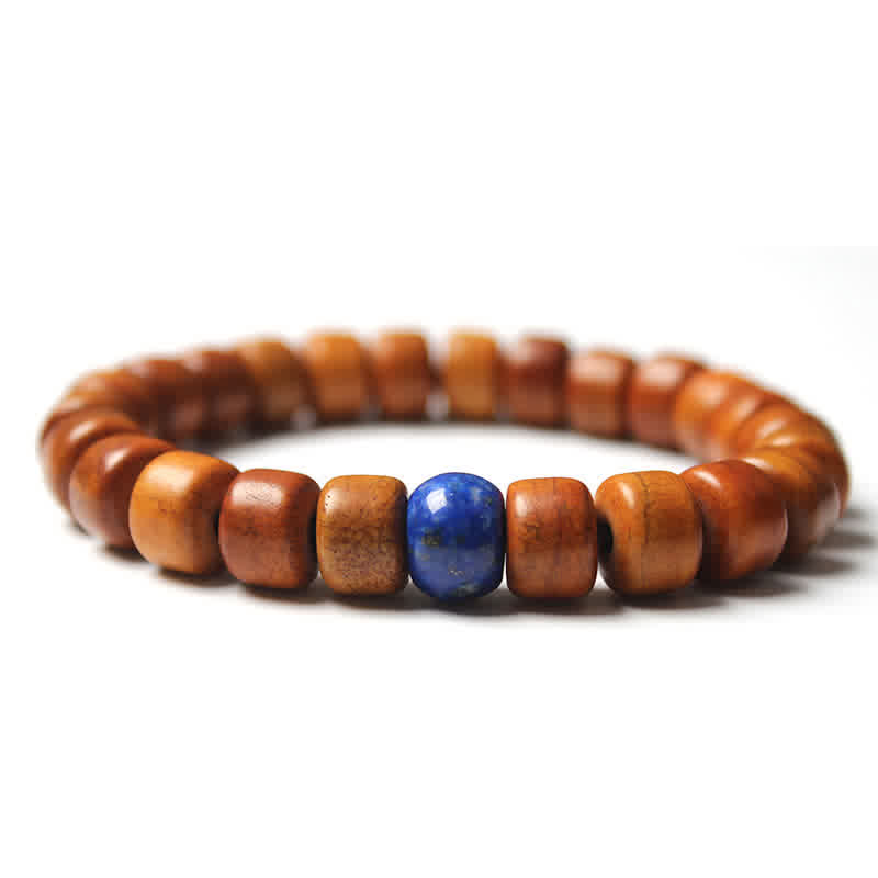 Carmiora tibetisches Yak-Knochen-Armband Om Mani Padme Hum