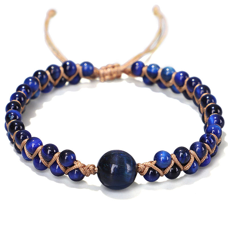 Carmiora Divine Blue Tiger Eye Stone Schutzarmband