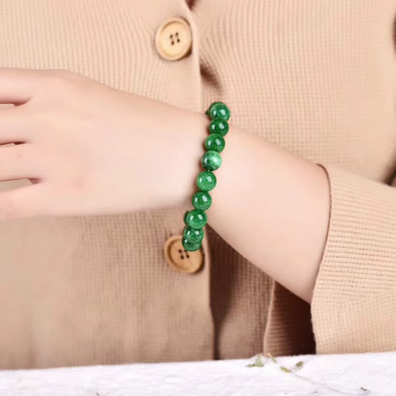 Carmiora Cyan Jade Bead Calm Harmony Armband