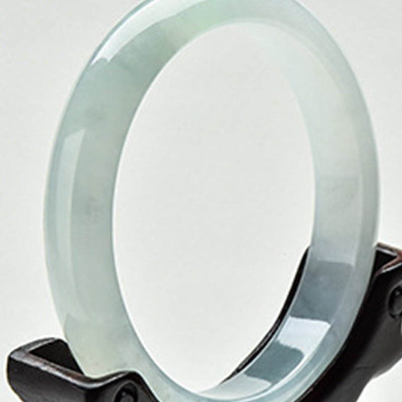 Carmiora Armreif aus natürlicher Jade, Wohlstand, Reichtum, Glück