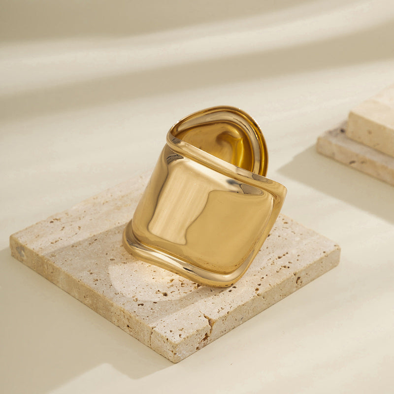 Wellen Armreif Dünn