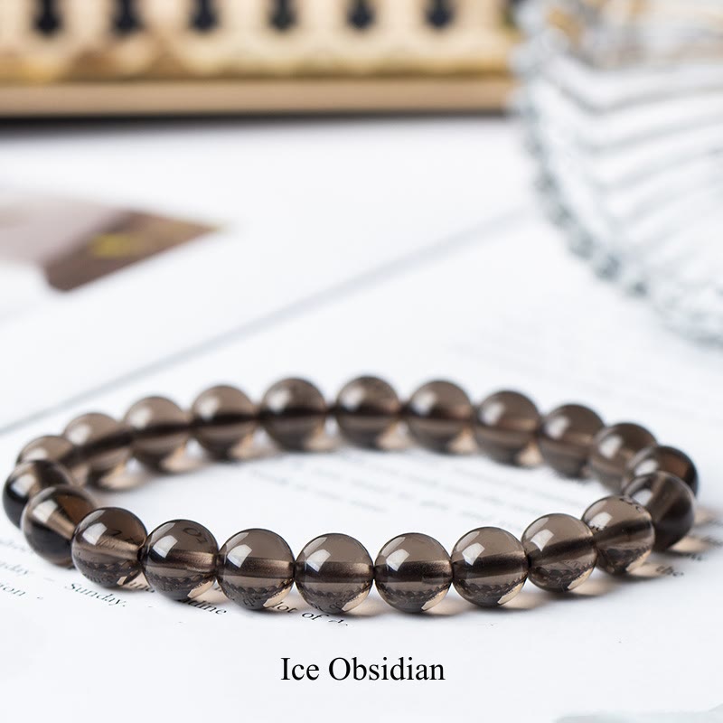 Carmiora Naturstein-Quarz-Heilperlen-Armband