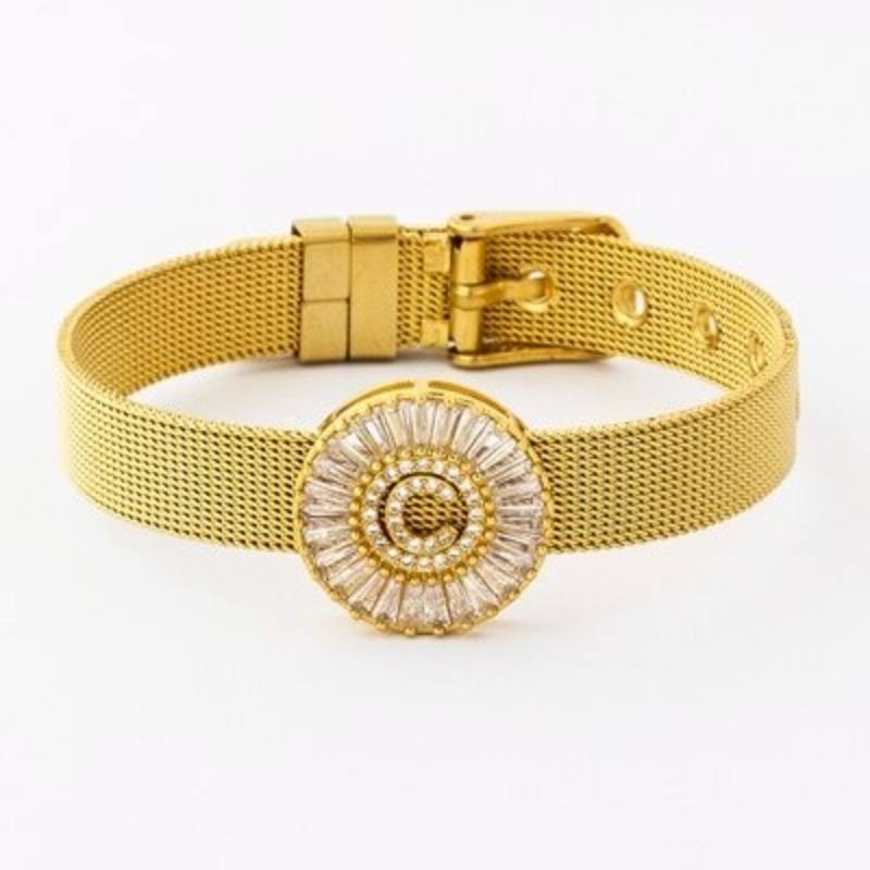 Armband mit Strasssteinen vom Buchstaben A–Z