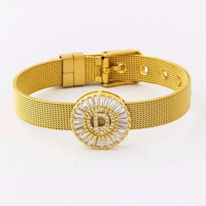 Armband mit Strasssteinen vom Buchstaben A–Z
