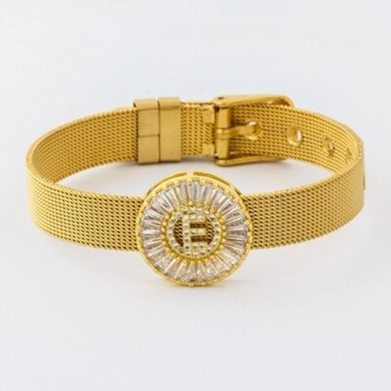 Armband mit Strasssteinen vom Buchstaben A–Z