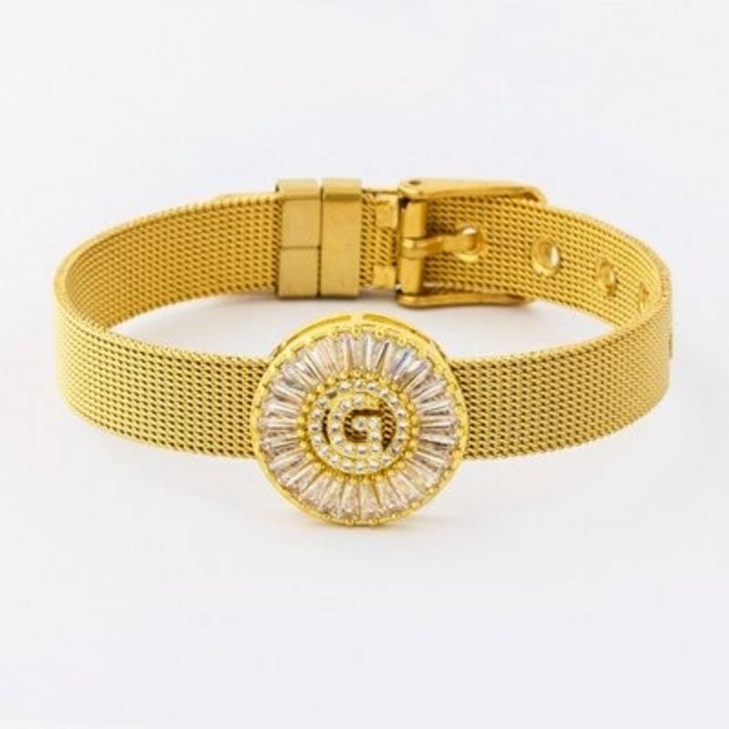 Armband mit Strasssteinen vom Buchstaben A–Z
