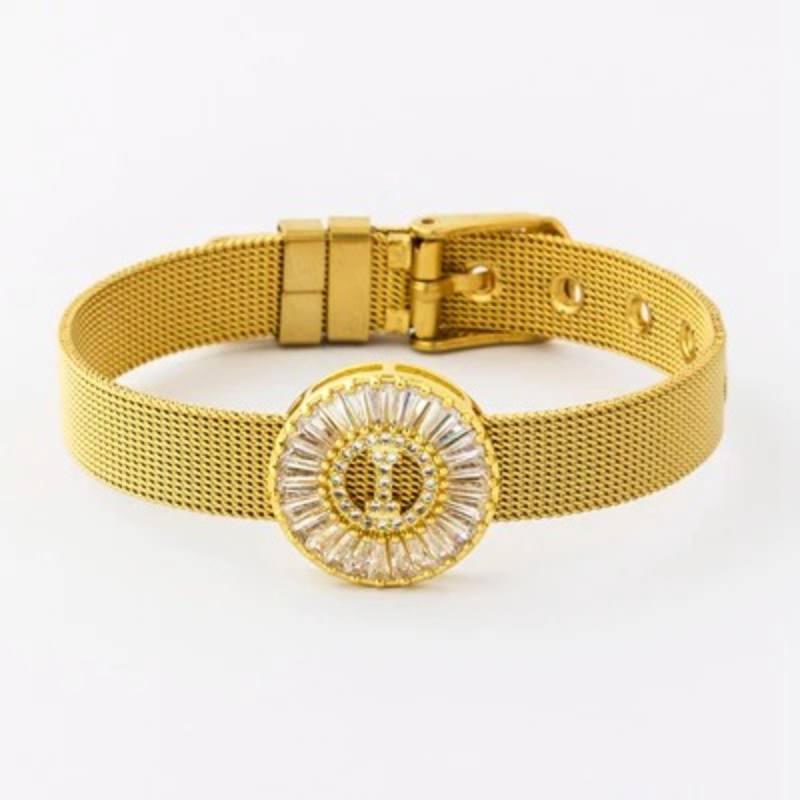 Armband mit Strasssteinen vom Buchstaben A–Z