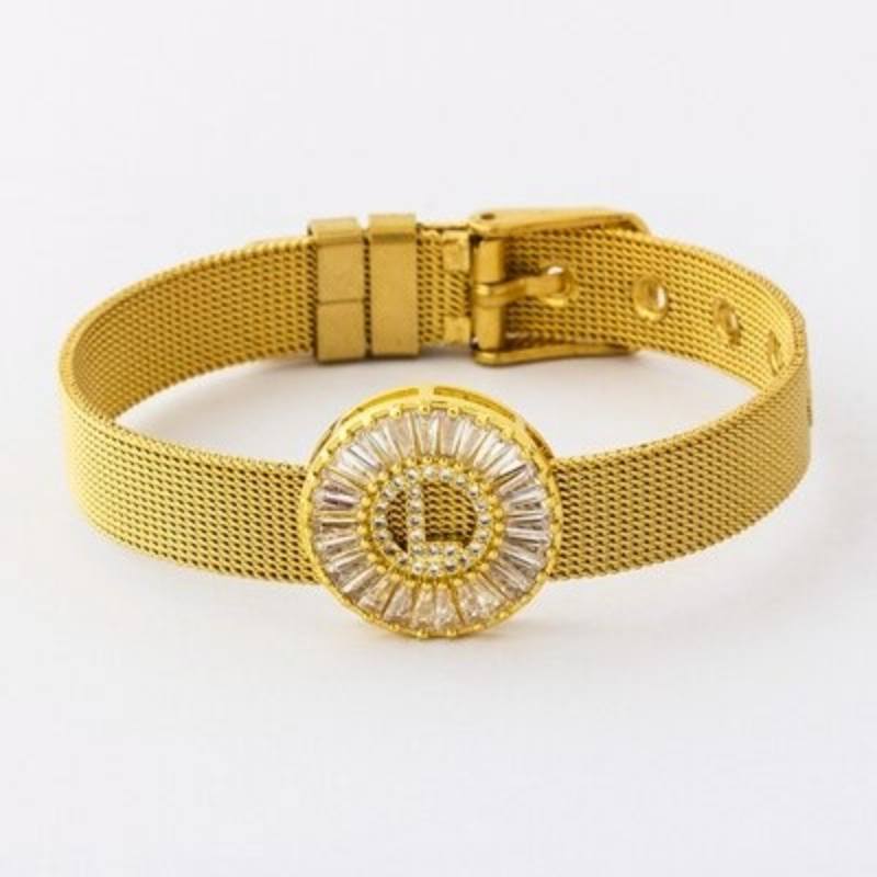 Armband mit Strasssteinen vom Buchstaben A–Z