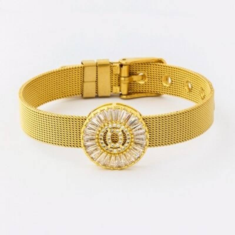 Armband mit Strasssteinen vom Buchstaben A–Z