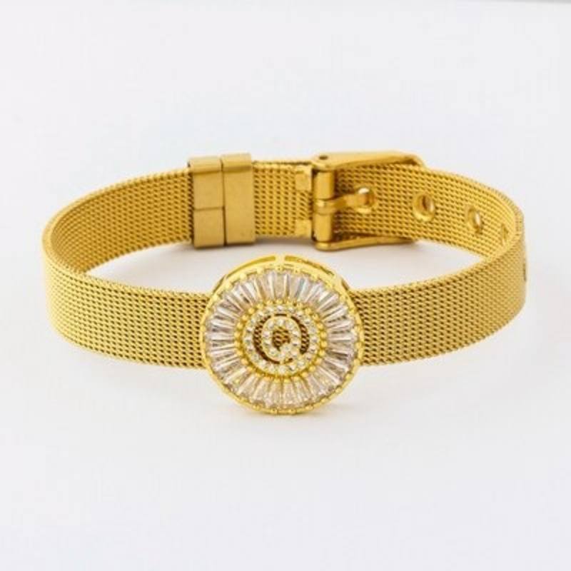 Armband mit Strasssteinen vom Buchstaben A–Z