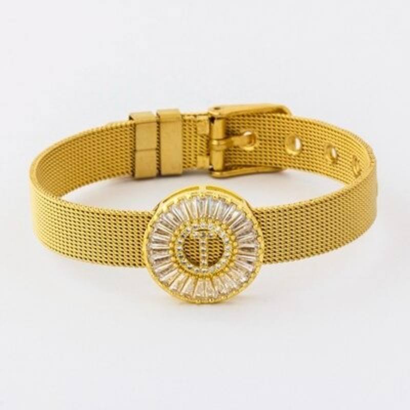 Armband mit Strasssteinen vom Buchstaben A–Z
