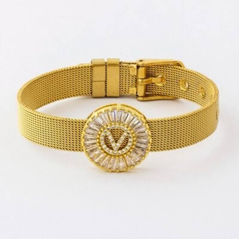 Armband mit Strasssteinen vom Buchstaben A–Z