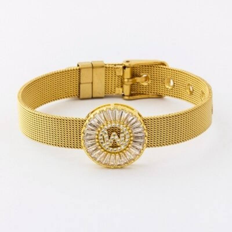 Armband mit Strasssteinen vom Buchstaben A–Z