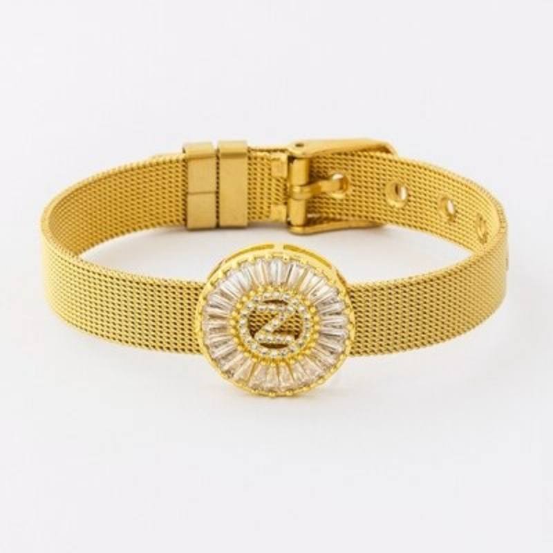 Armband mit Strasssteinen vom Buchstaben A–Z