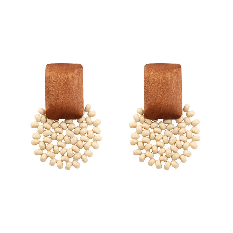 Tropical Vibe – Handgemachte Statement-Ohrring-Kollektion aus Rattan und Holz
