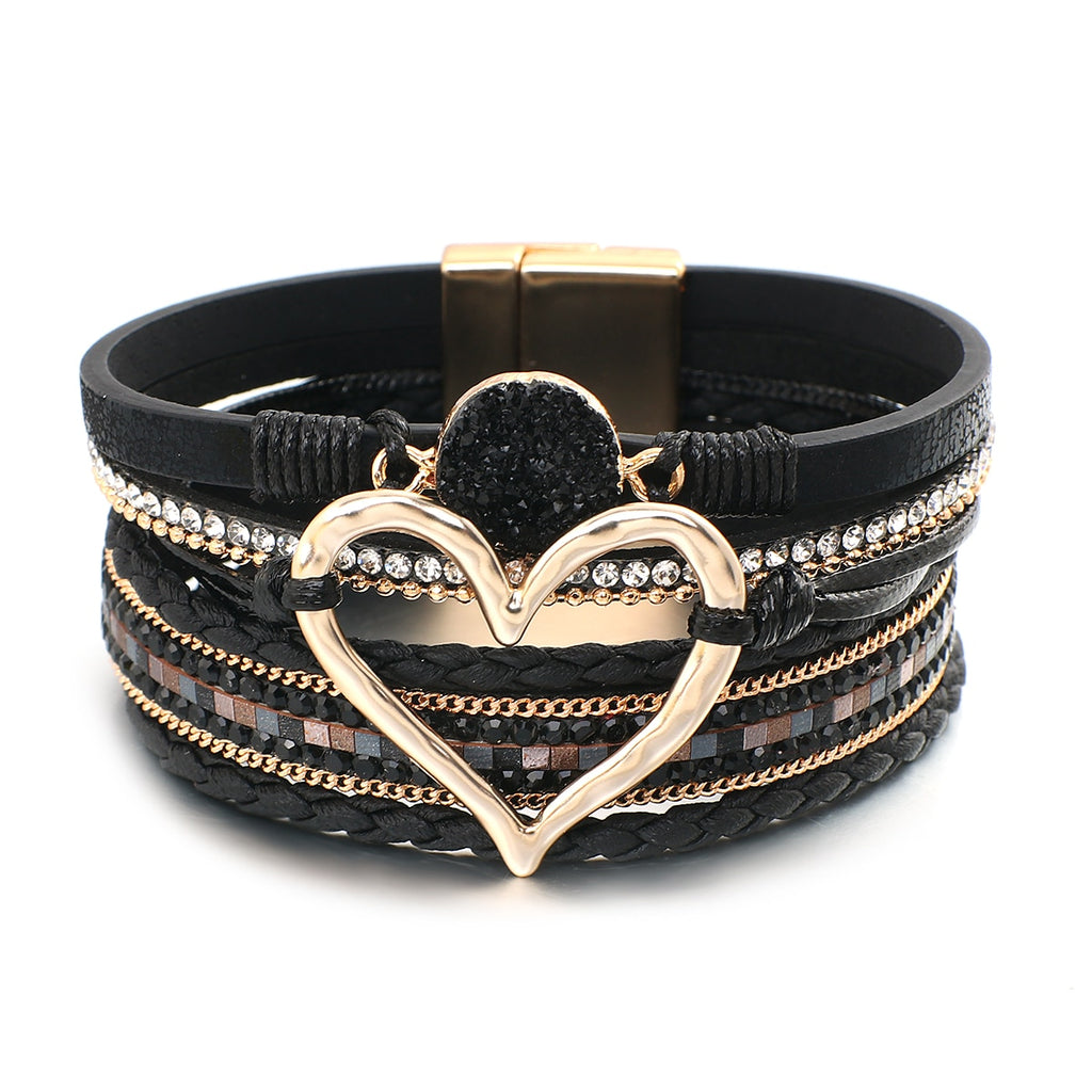 Bohemian Strass Harz Wickelarmband