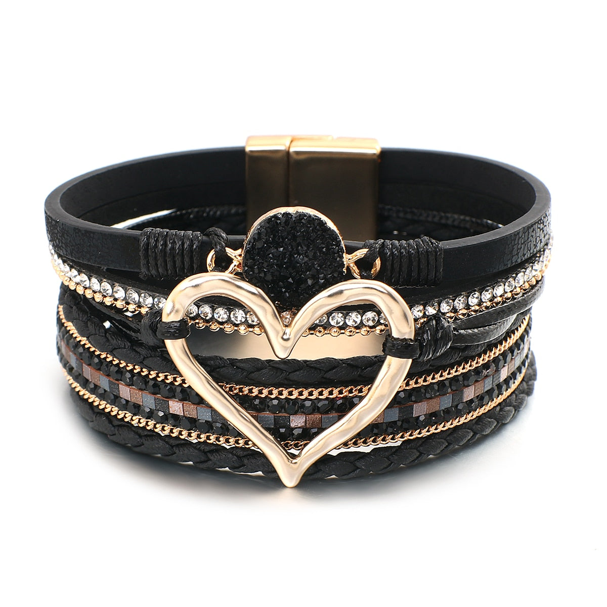 Bohemian Strass Harz Wickelarmband