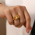 Zerknitterter Goldring
