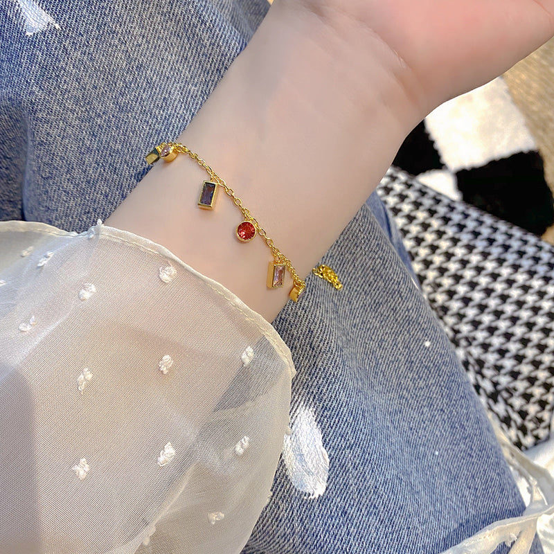 Festliche Edelsteinkollektion (Halskette/Armband)