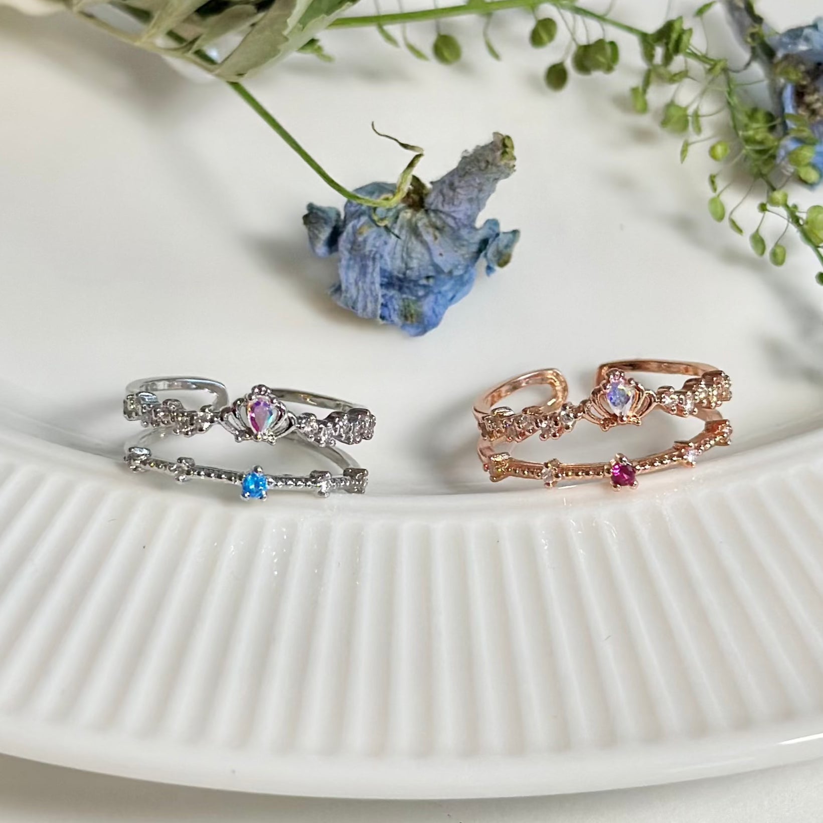 Tiara-Ring aus Roségold – Valentina