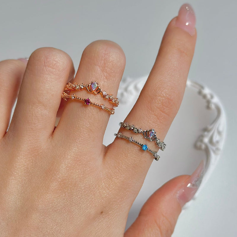 Tiara-Ring aus Roségold – Valentina