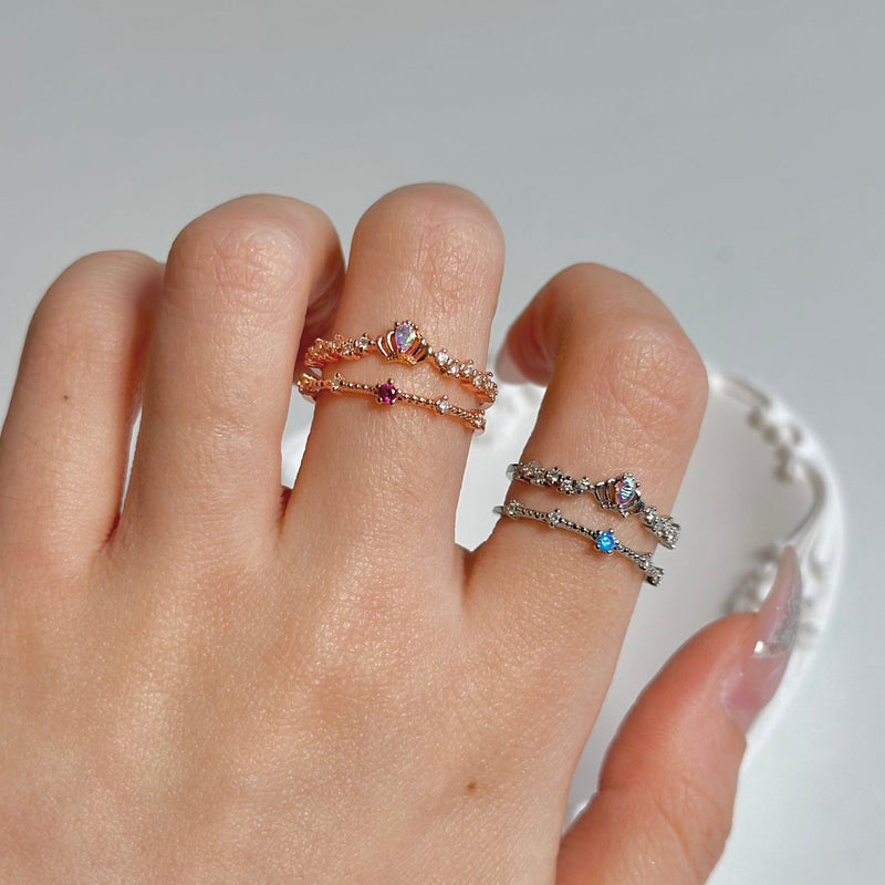 Tiara-Ring aus Roségold – Valentina