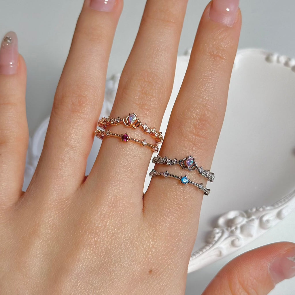 Tiara-Ring aus Roségold – Valentina