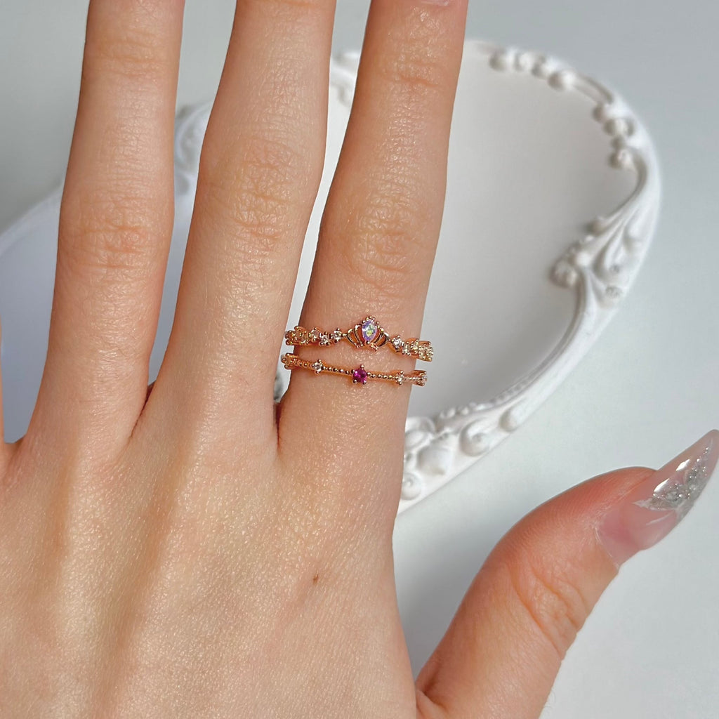 Tiara-Ring aus Roségold – Valentina