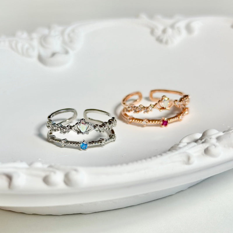 Tiara-Ring aus Roségold – Valentina