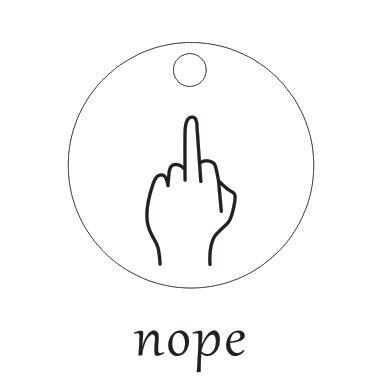 ASL Gebärdensprache Handgeste gestempelte Halskette