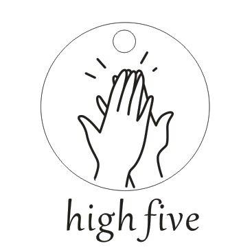 ASL Gebärdensprache Handgeste gestempelte Halskette