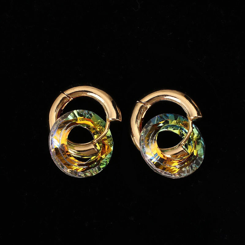 Anspruchsvoller trendiger Schmuck Transparente Creolen