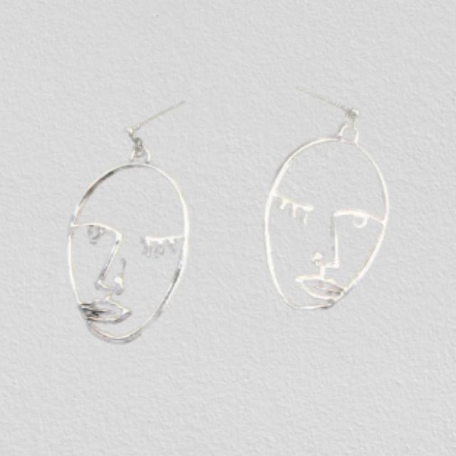 Abstrakte Kunst Gesicht Baumeln Ohrringe