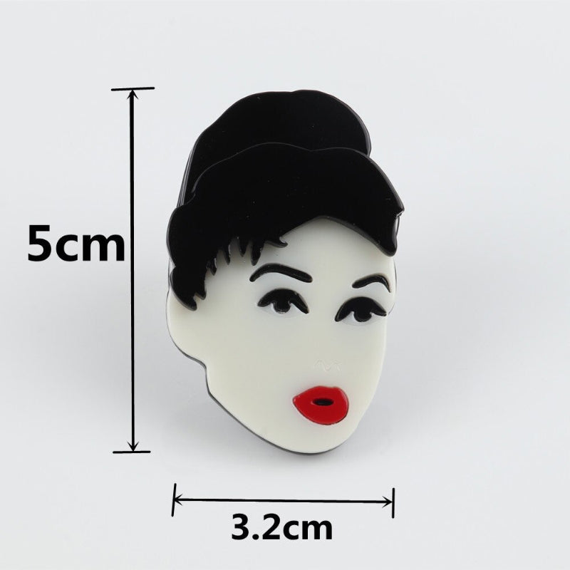Verstellbare schöne, schicke Damen-Icons aus Acryl