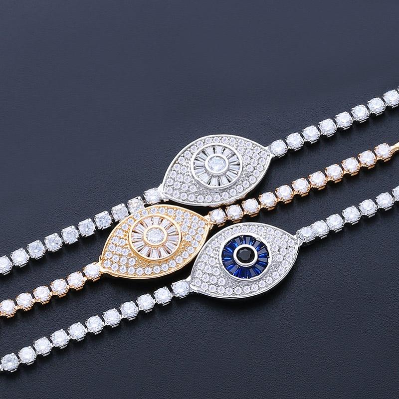 Verstellbares Charm-Armband mit mythischem Auge und Hamsa