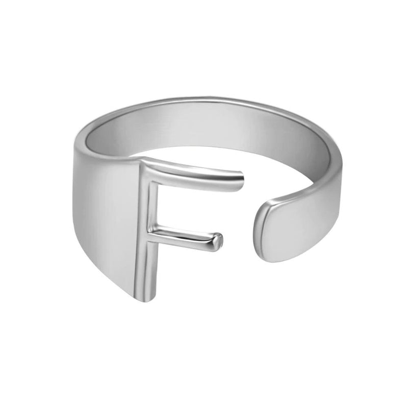 Verstellbare personalisierte A-Z-Anfangsbuchstabenringe