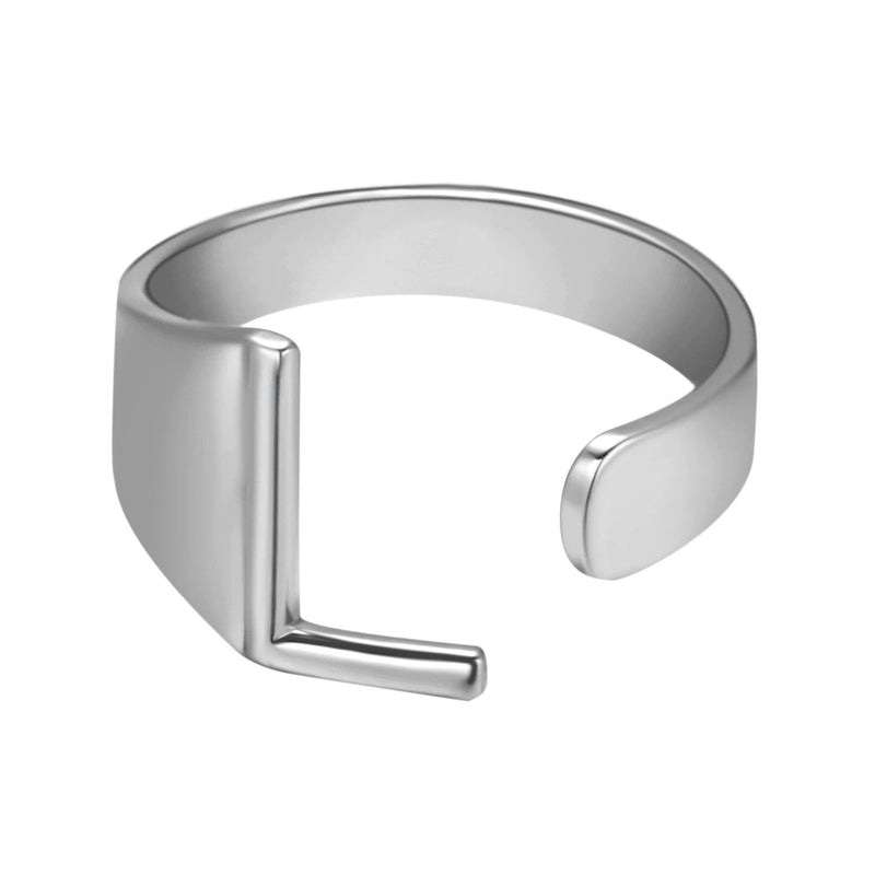 Verstellbare personalisierte A-Z-Anfangsbuchstabenringe