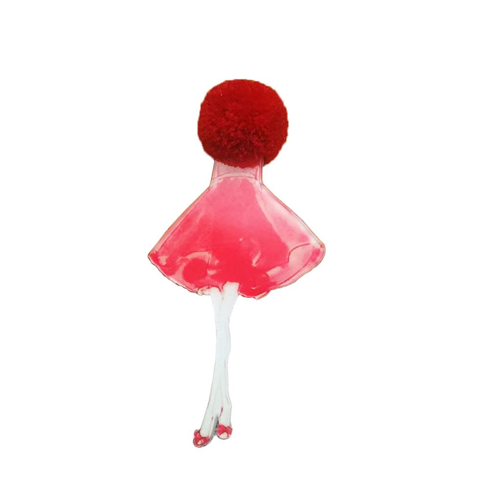 Entzückende Mädchen Cartoon Modelle Pompom Brosche Pins Zubehör
